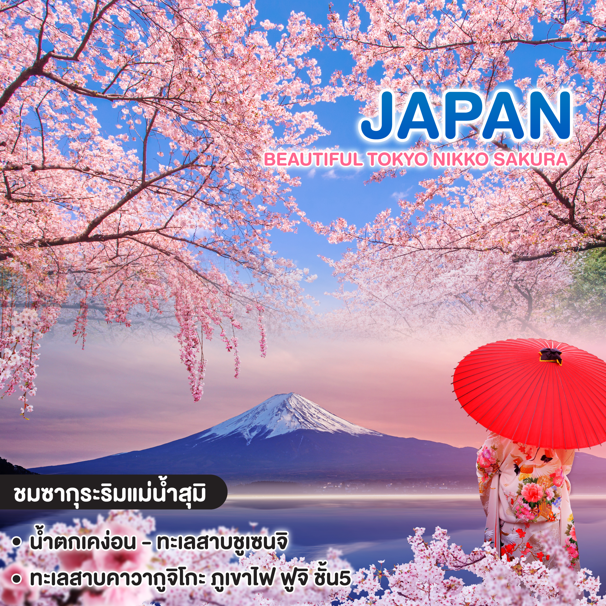 ทัวร์ญี่ปุ่น Beautiful Tokyo Nikko Sakura 6 วัน 4 คืน