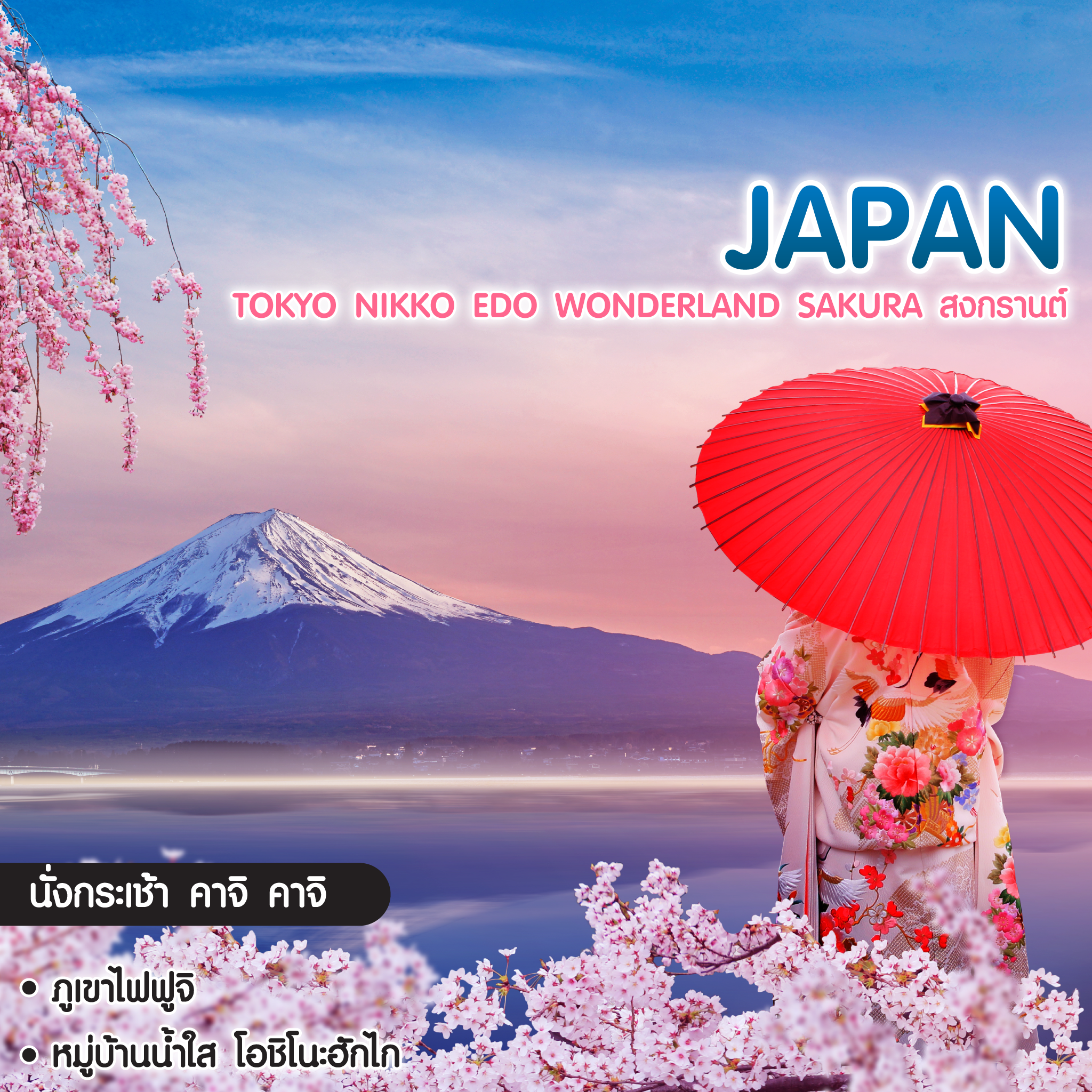 ทัวร์ญี่ปุ่น Tokyo Edo Wonderland Sakura สงกรานต์