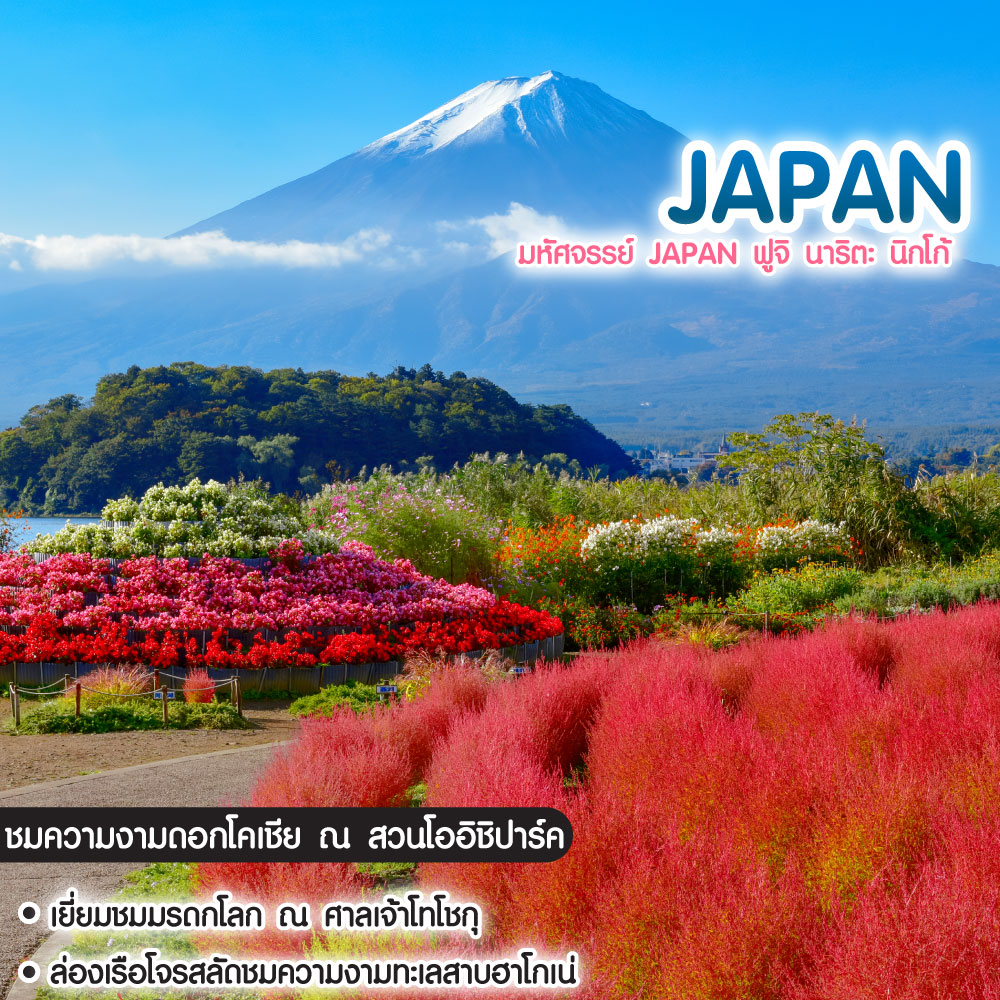 ทัวร์ญี่ปุ่น มหัศจรรย์ Japan ฟูจิ นาริตะ นิกโก้