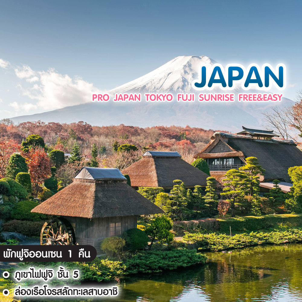 ทัวร์ญี่ปุ่น Pro Japan Tokyo Fuji Sunrise Free&Easy