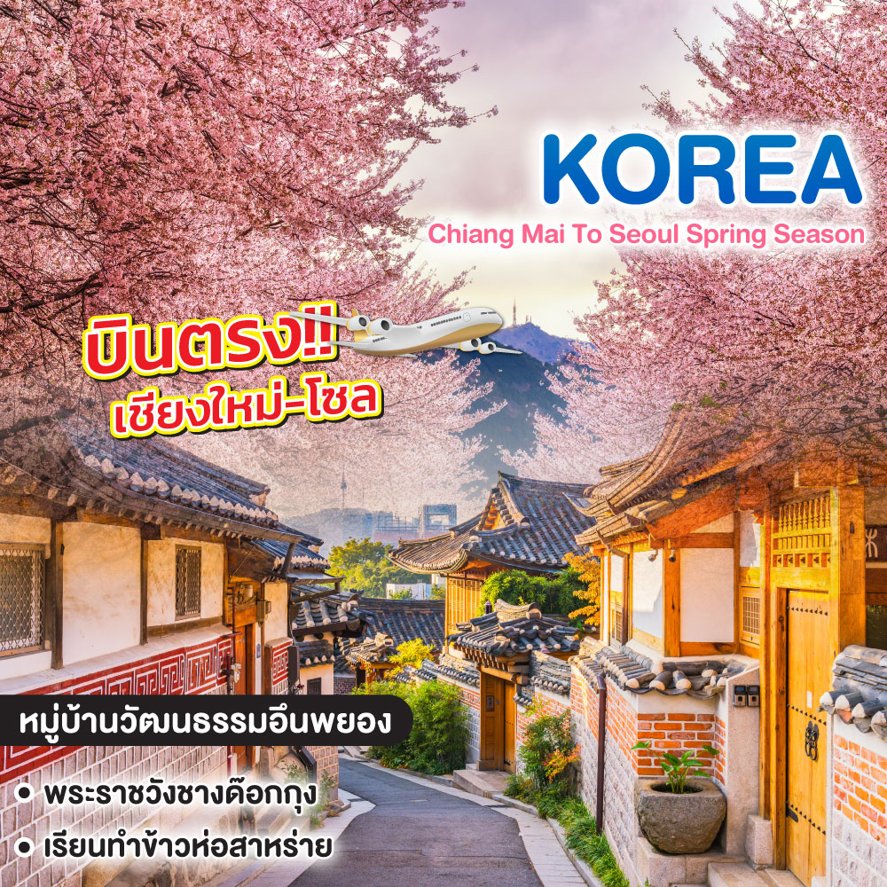 ทัวร์เกาหลี Chiang Mai To Seoul Spring Season