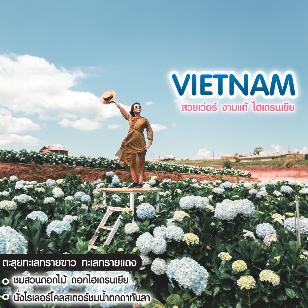 ทัวร์เวียดนาม God Like Vietnam ญาจาง ดาลัด มุยเน่ โฮจิมินห์ สวยเว่อร์ งามแต้ ไฮเดรนเยีย  