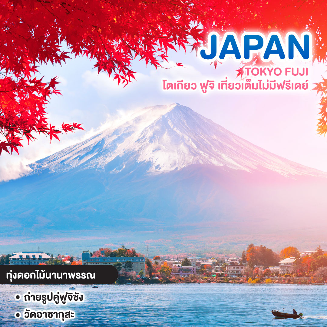 ทัวร์ญี่ปุ่น TOKYO FUJI โตเกียว ฟูจิ เที่ยวเต็มไม่มีฟรีเดย์