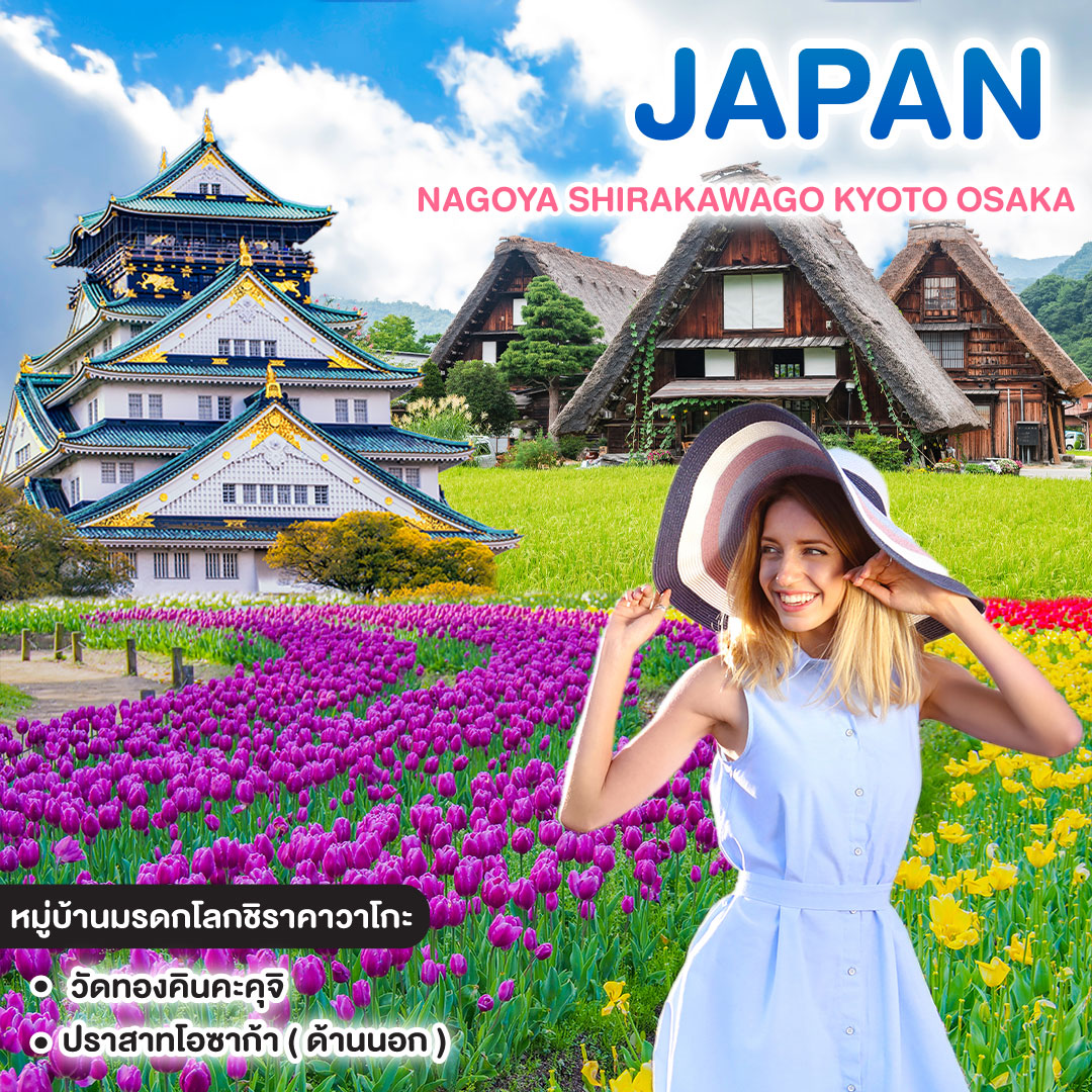 ทัวร์ญี่ปุ่น NAGOYA SHIRAKAWAGO KYOTO OSAKA 