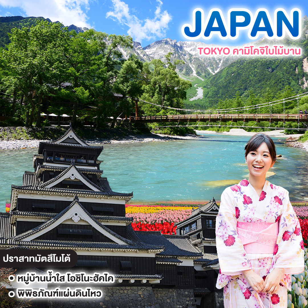 ทัวร์ญี่ปุ่น TOKYO คามิโคจิใบไม้บาน