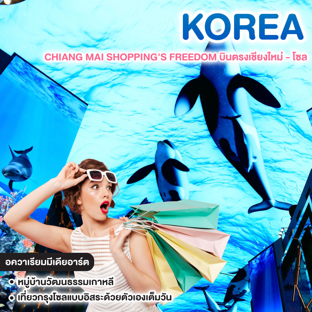 ทัวร์เกาหลี CHIANG MAI SHOPPING'S FREEDOM บินตรงเชียงใหม่ - โซล