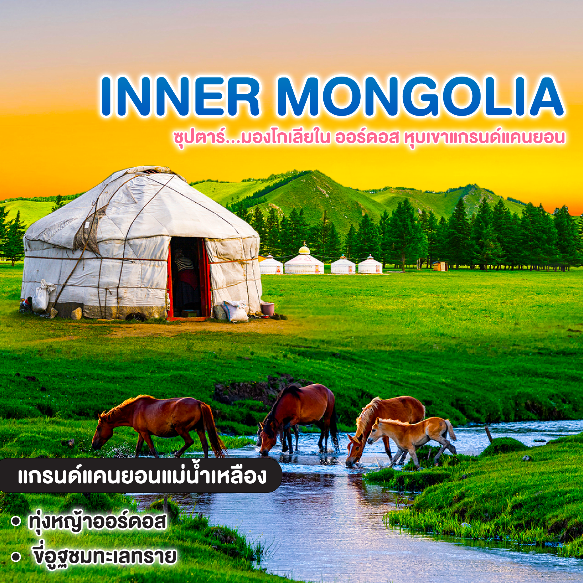 ทัวร์จีน INNER MONGOLIA ซุปตาร์...มองโกเลียใน ออร์ดอส หุบเขาแกรนด์แคนยอน