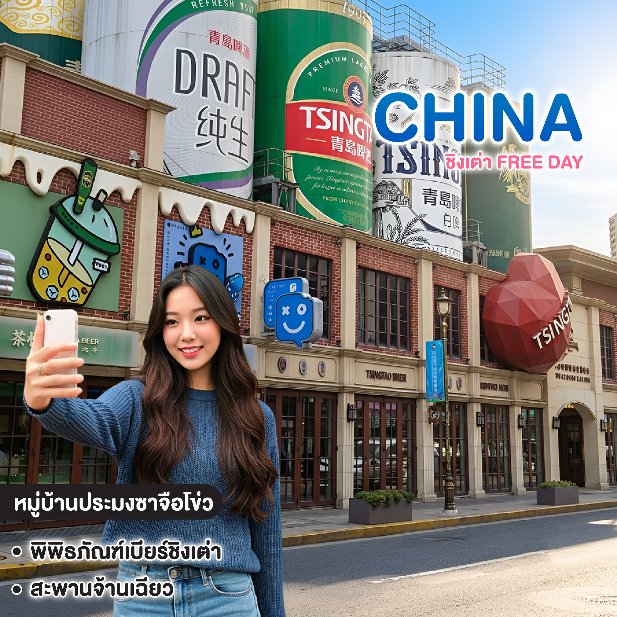 ทัวร์จีน MIRACLE OF QINGDAO ชิงเต่า FREE DAY 