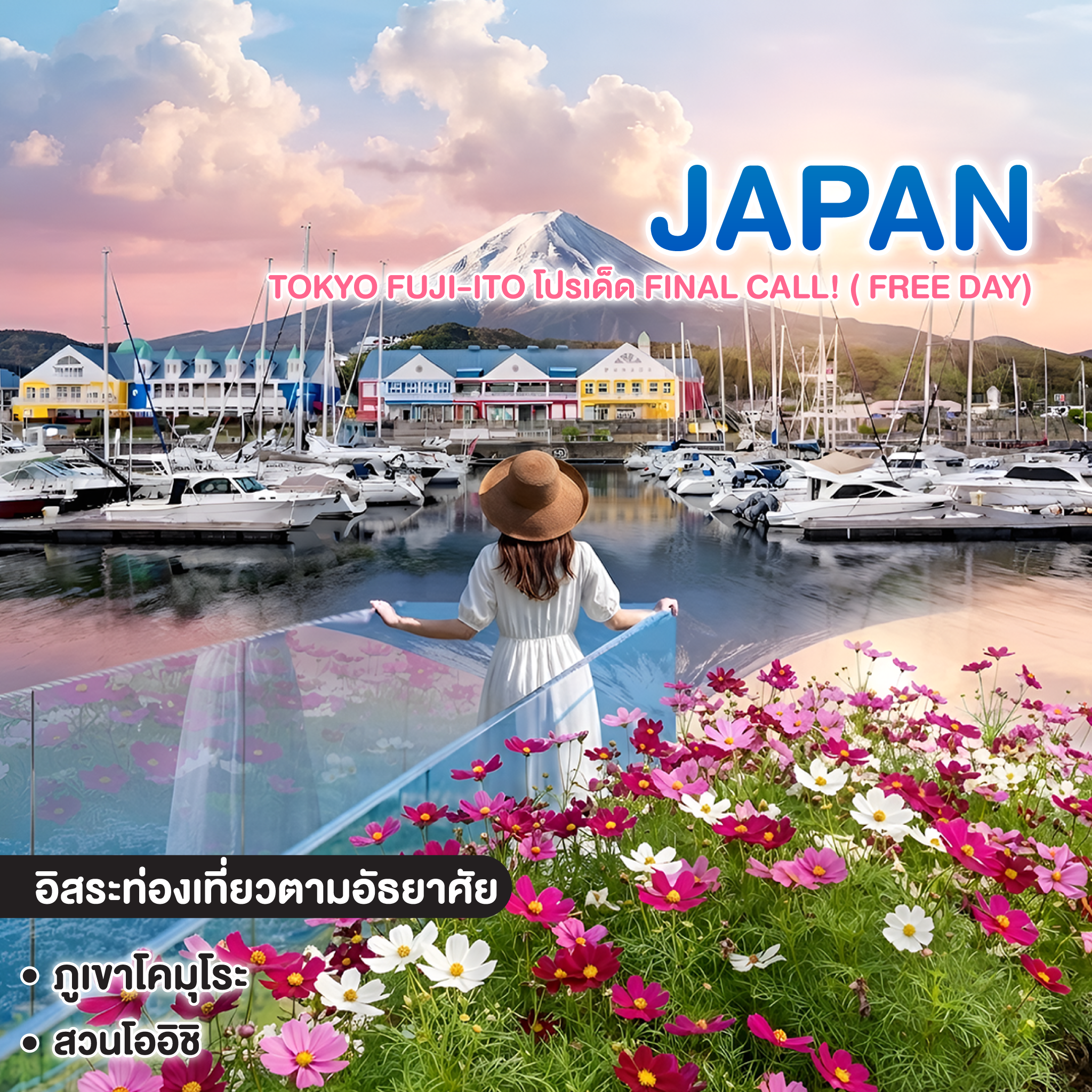 ทัวร์ญี่ปุ่น TOKYO FUJI-ITO โปรเด็ด FINAL CALL! ( FREE DAY)