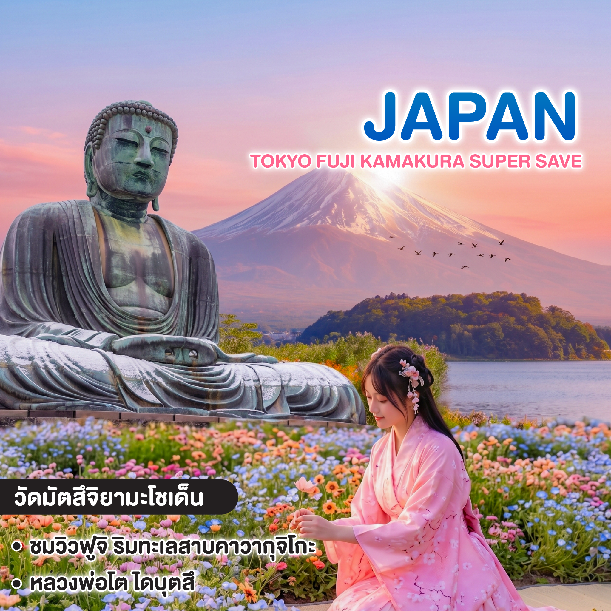 ทัวร์ญี่ปุ่น TOKYO FUJI KAMAKURA SUPER SAVE 